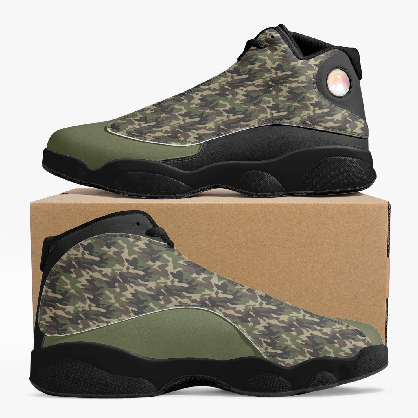 TM CAMO (J-Edition) Leather Basketball Sneakers