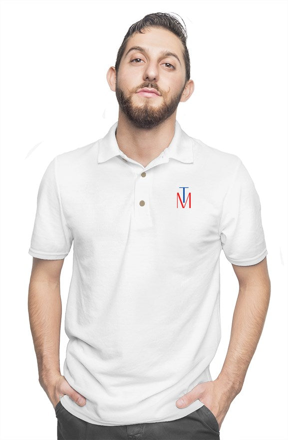 Polo TM White Red Blue logo