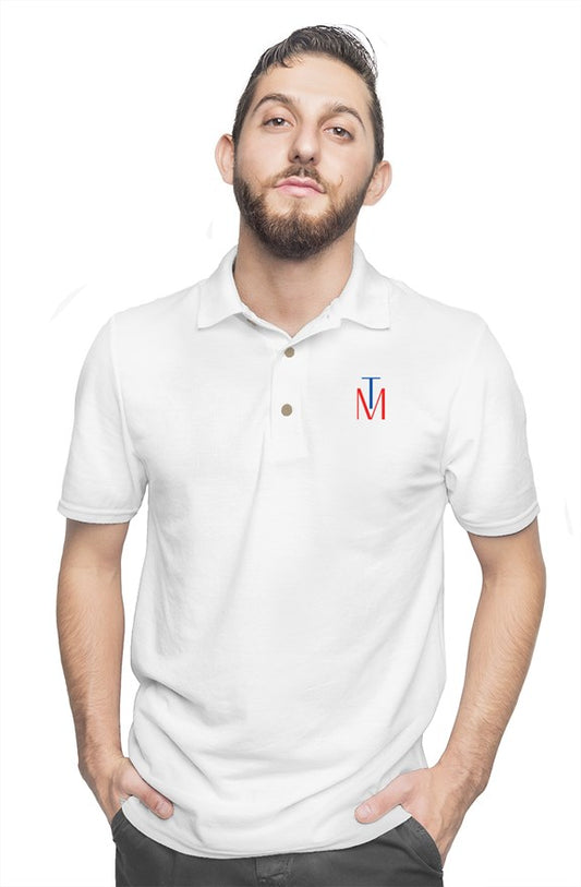 Polo TM White Red Blue logo