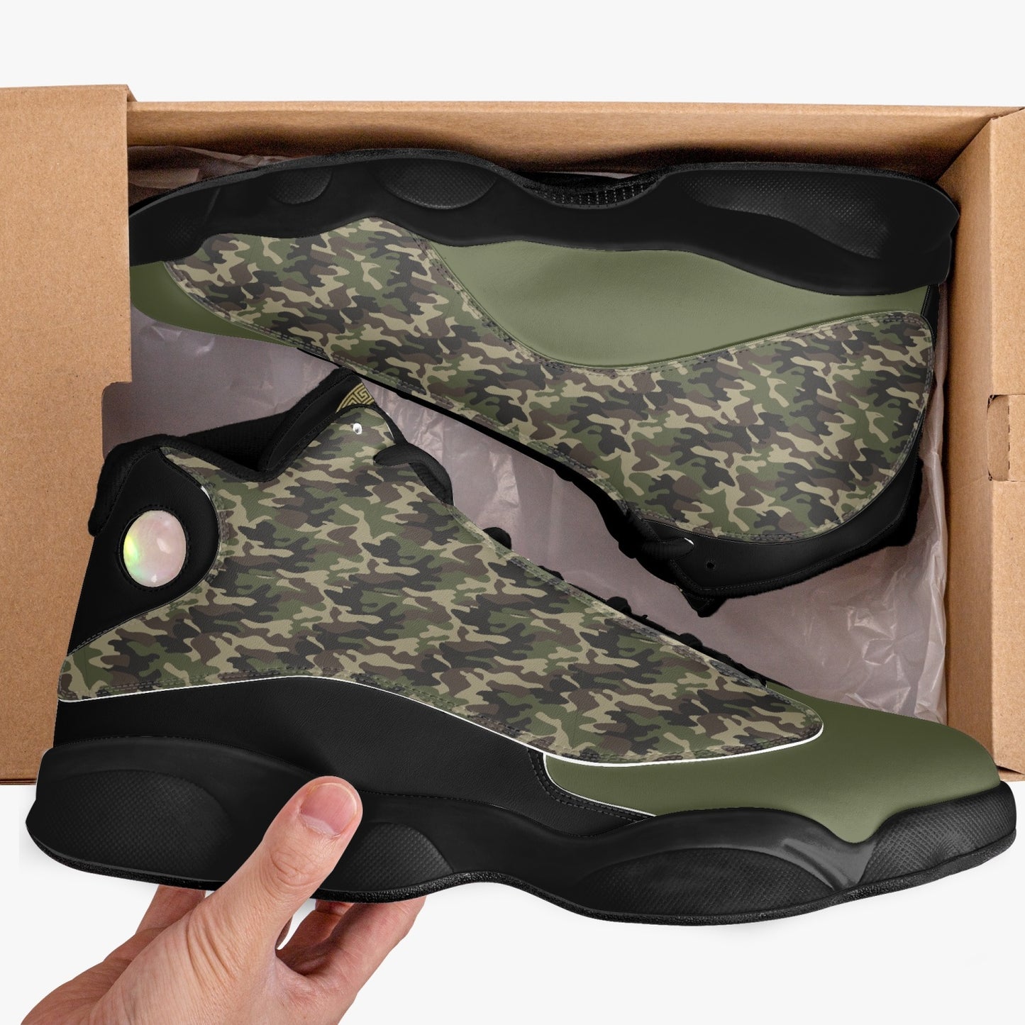 TM CAMO (J-Edition) Leather Basketball Sneakers