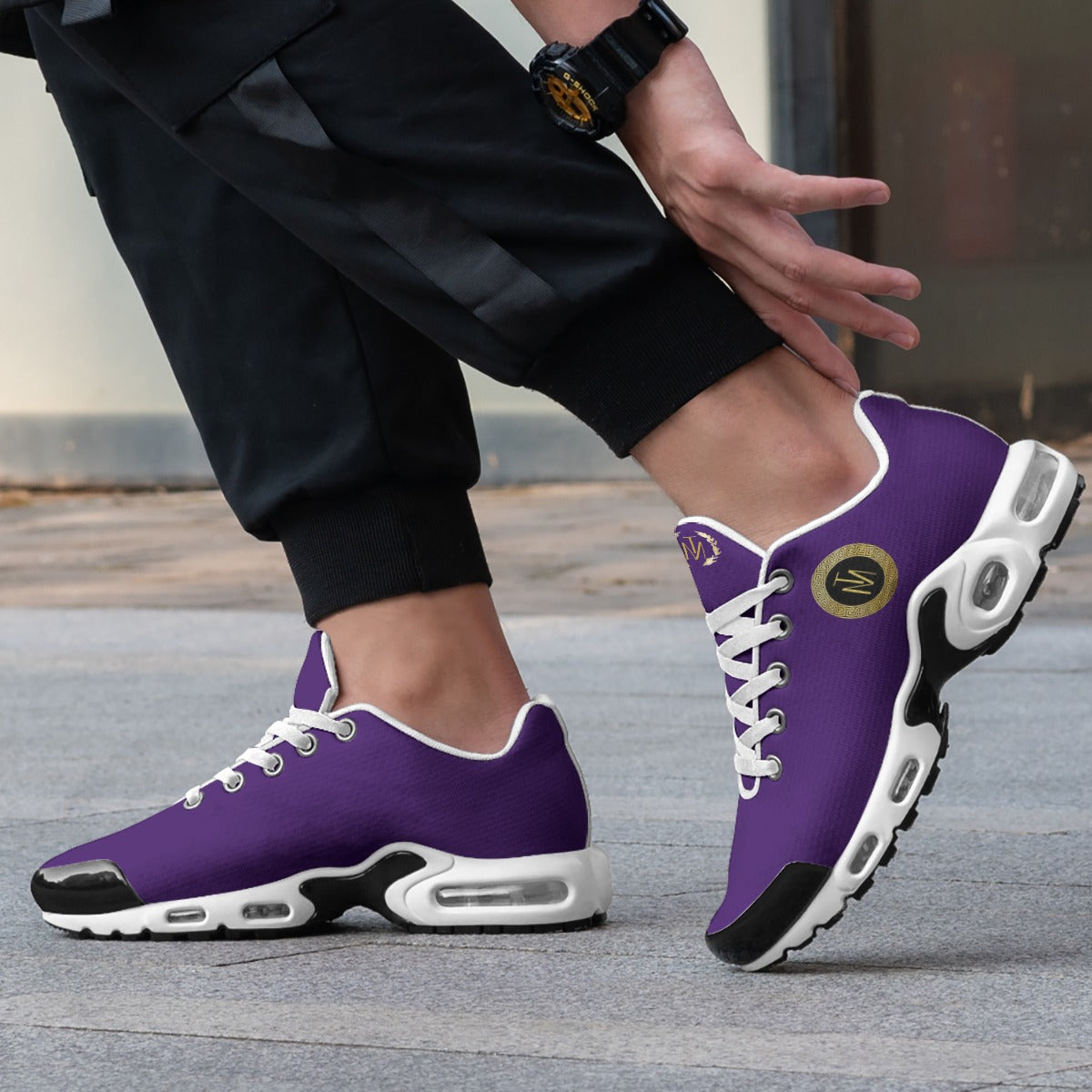 TM Purple Men's Air Cushion Sports Shoes