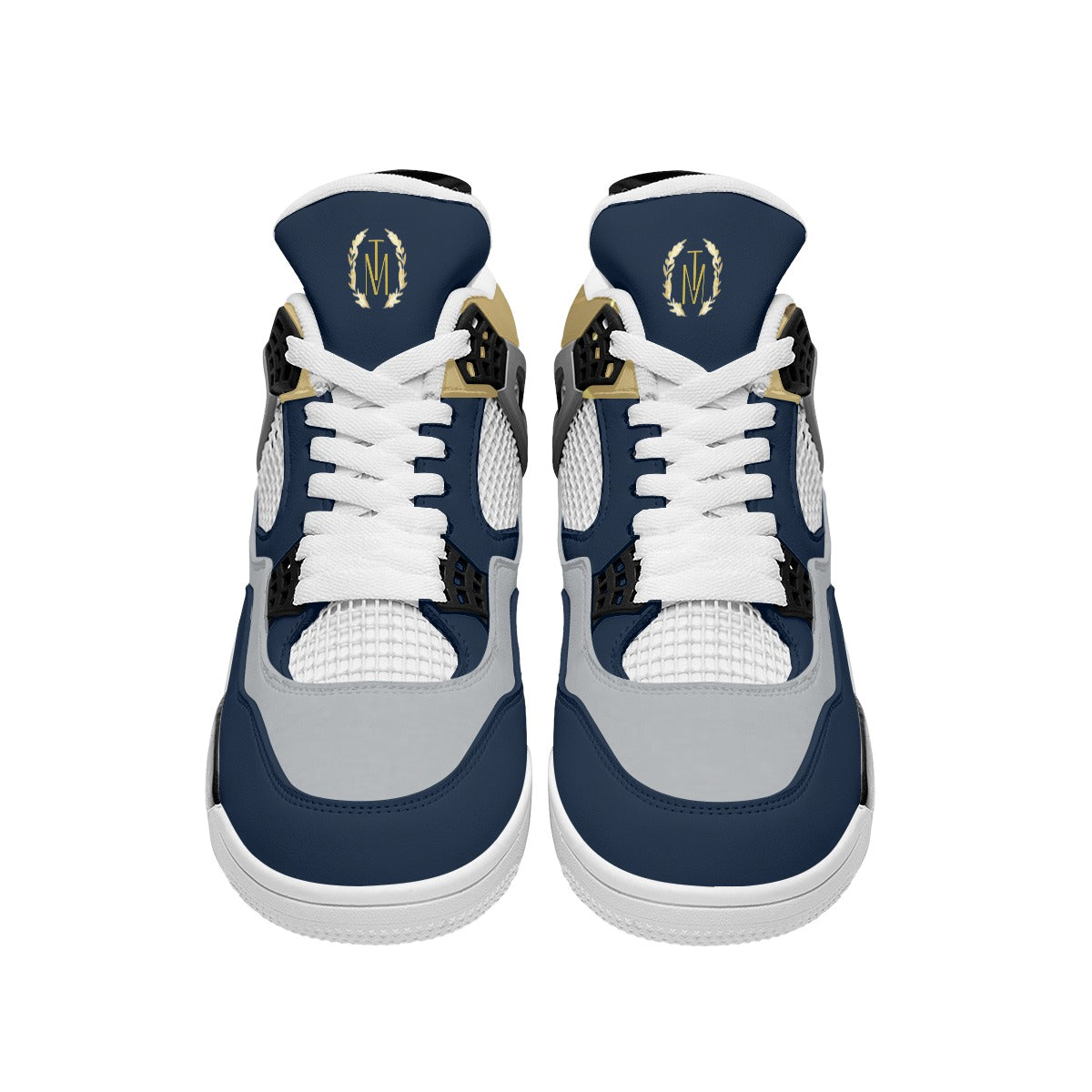 TM J-Edition Air Cushion Basketball Shoes Navy Wht/Sole