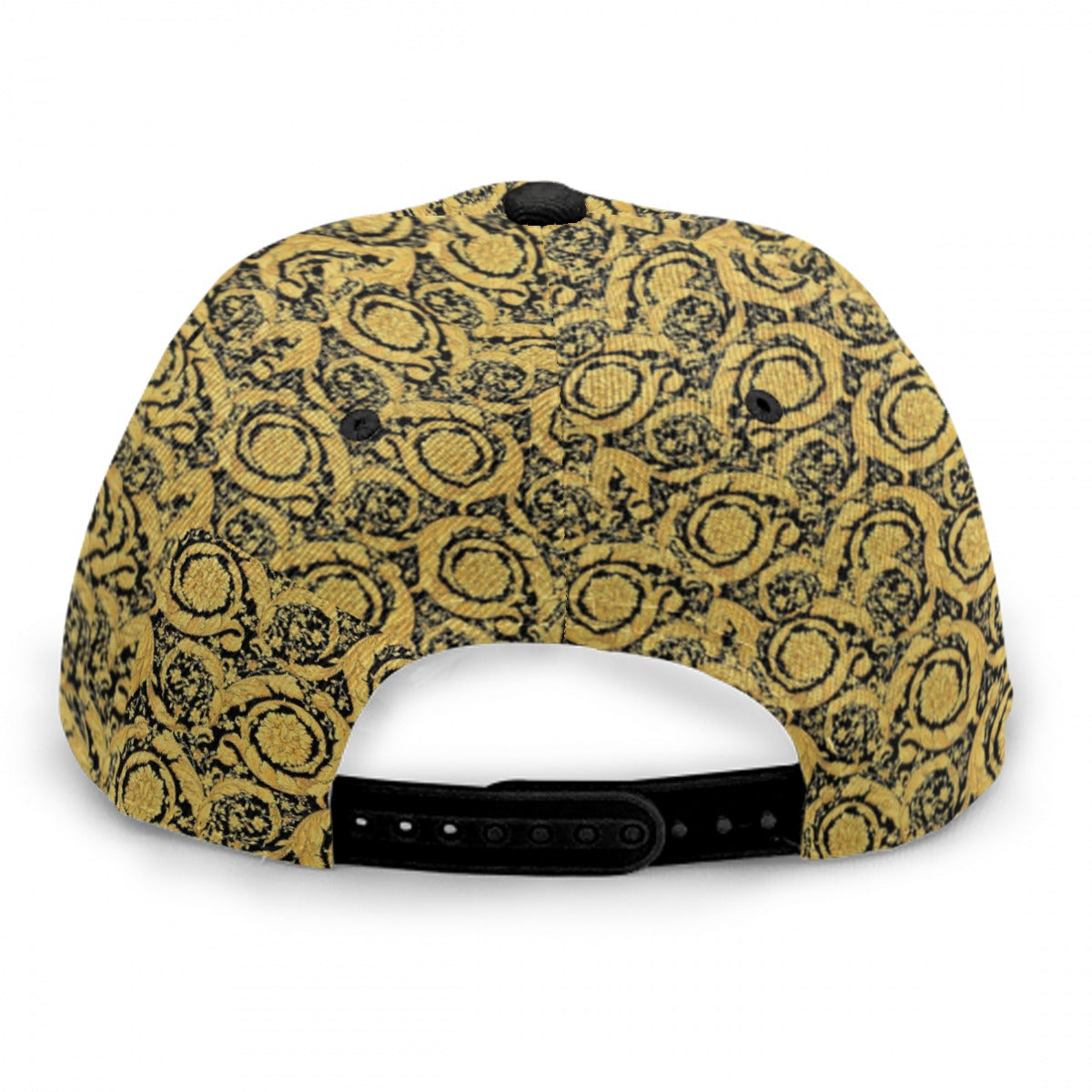 TM Baroque Gold Baseball Cap With Flat Brim