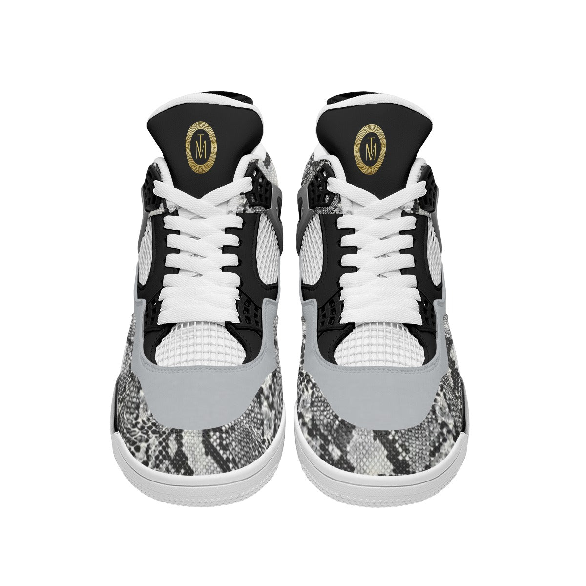 TM J-Edition Air Cushion Basketball Shoes Snake Wht/Sole