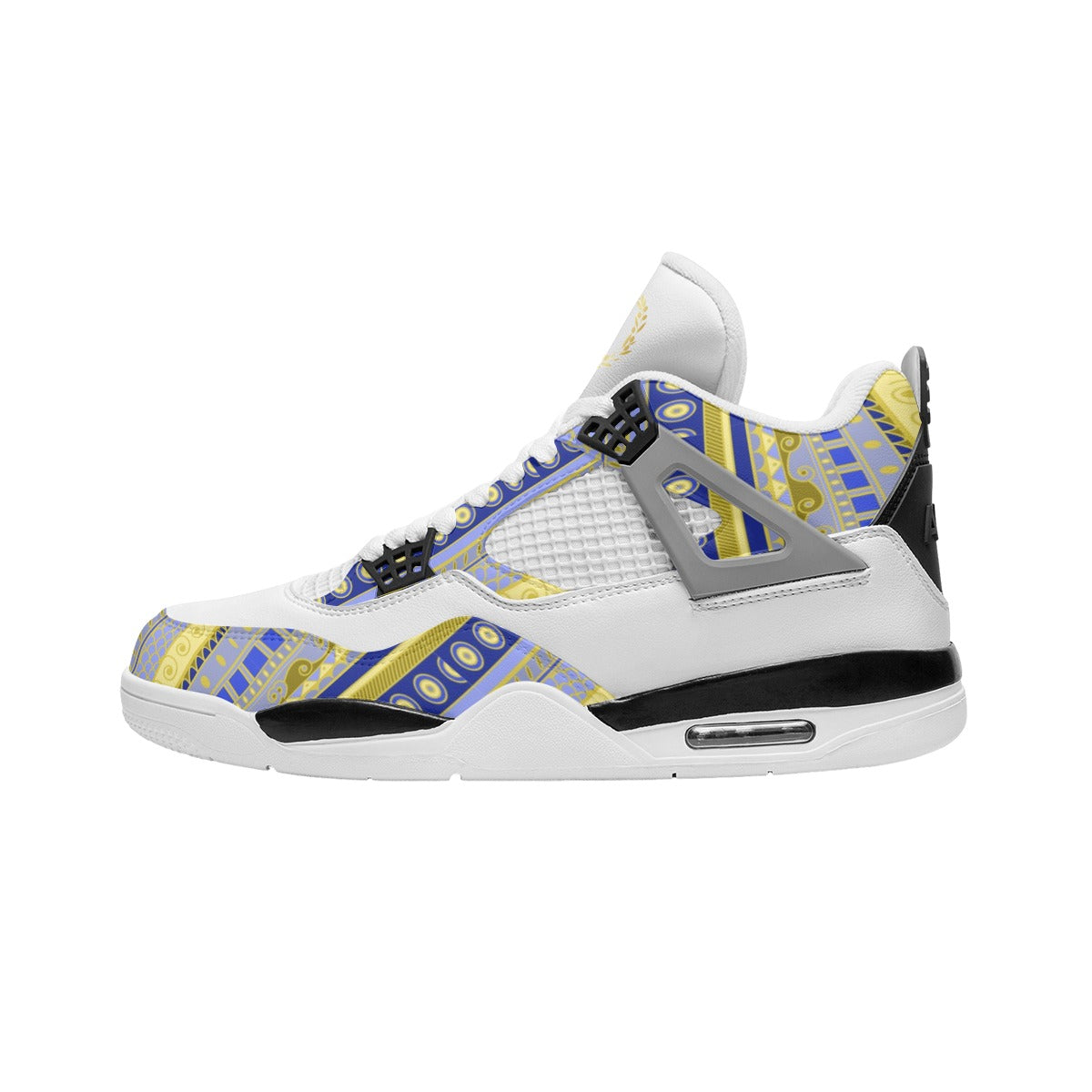 TM J Edition Men's Air Cushion Basketball B/Y Shoes Wht/Sole