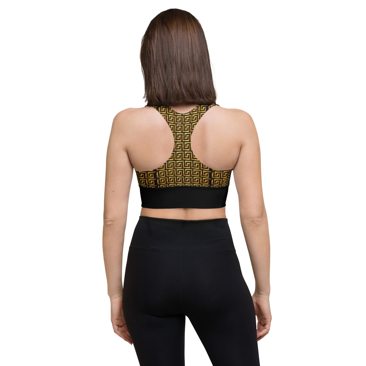 TM Greca Stencil sports bra