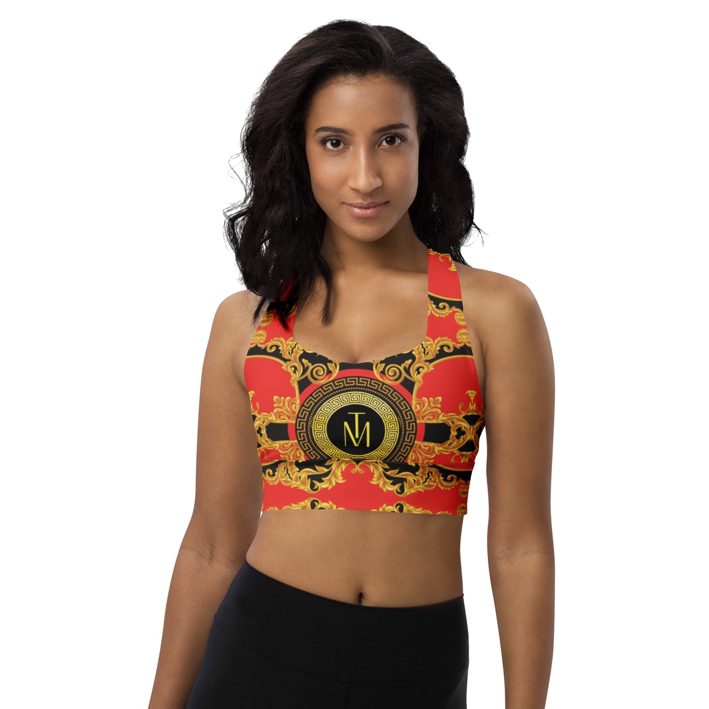 TM Greca Red sports bra