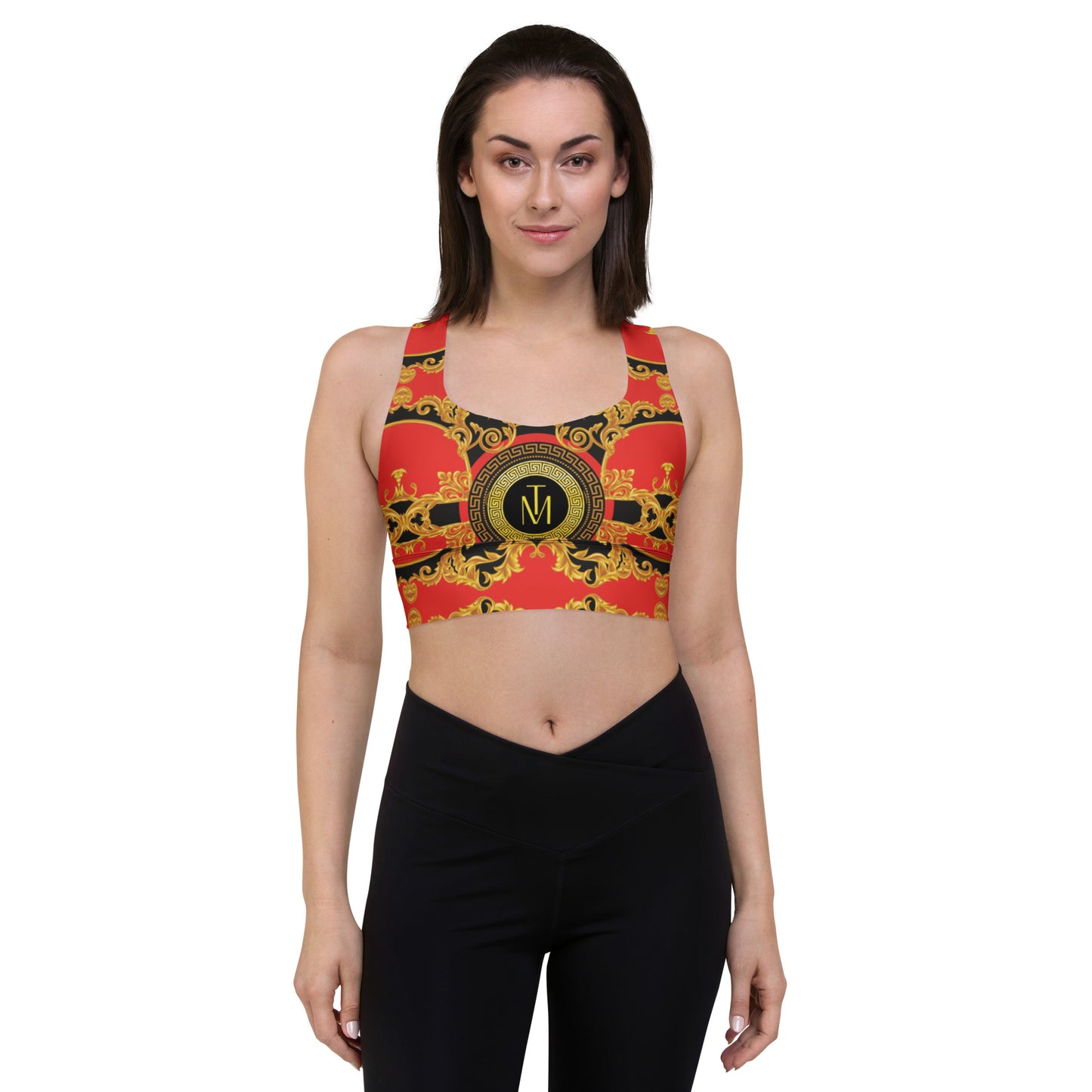 TM Greca Red sports bra