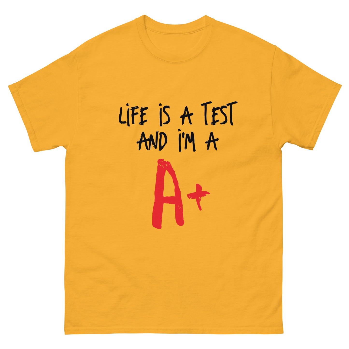 Life is a Test A+ classic tee