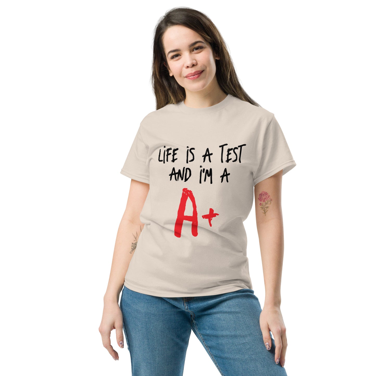 Life is a Test A+ classic tee