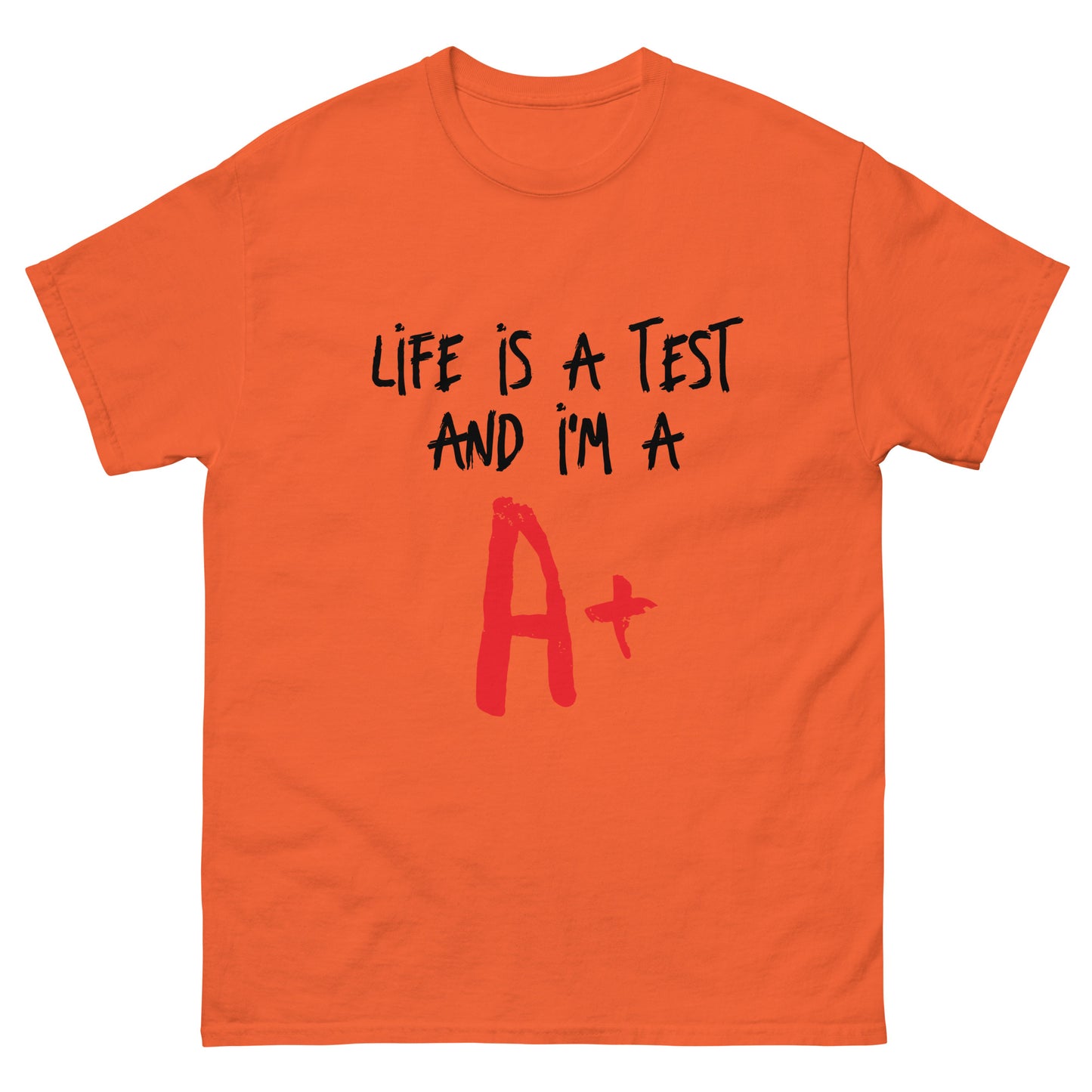 Life is a Test A+ classic tee