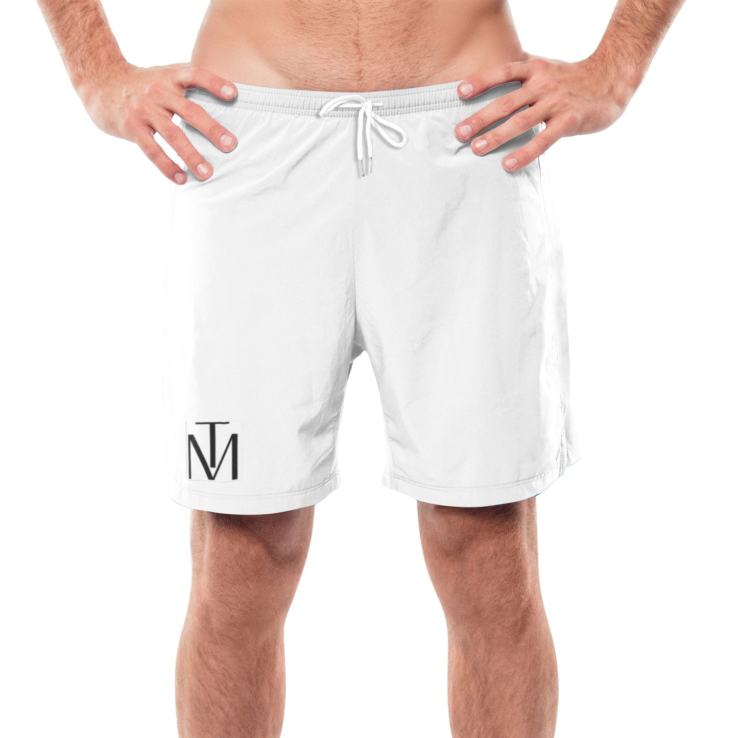 TM Men's Wht & Blk Beach shorts