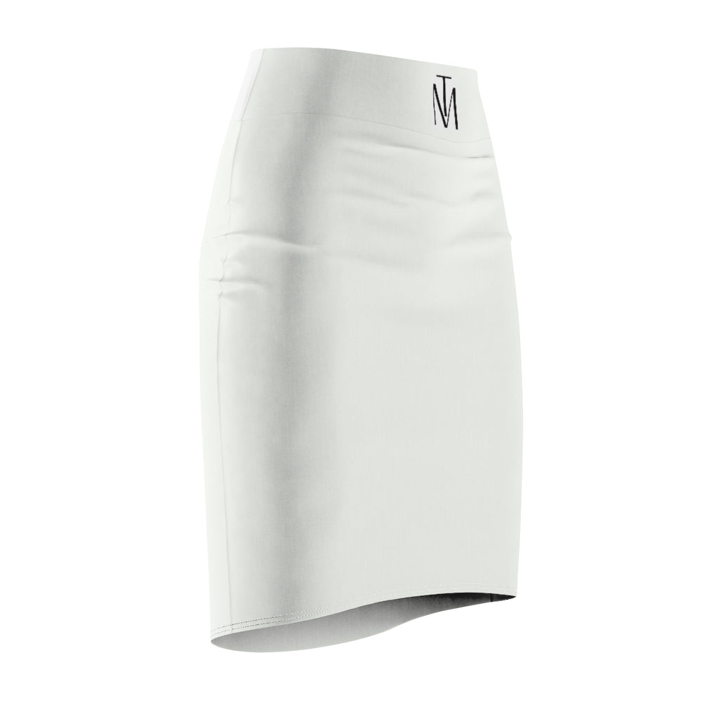 TM Women's Pencil Skirt White