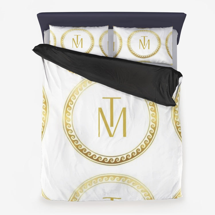 Duvet Luxury Cover Set TM Gold Logo