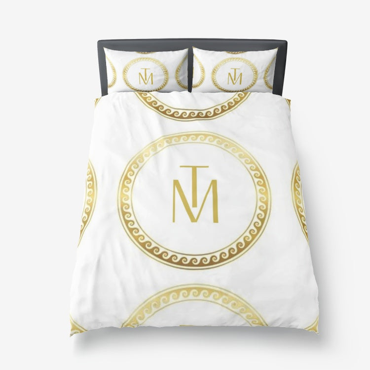 Duvet Luxury Cover Set TM Gold Logo