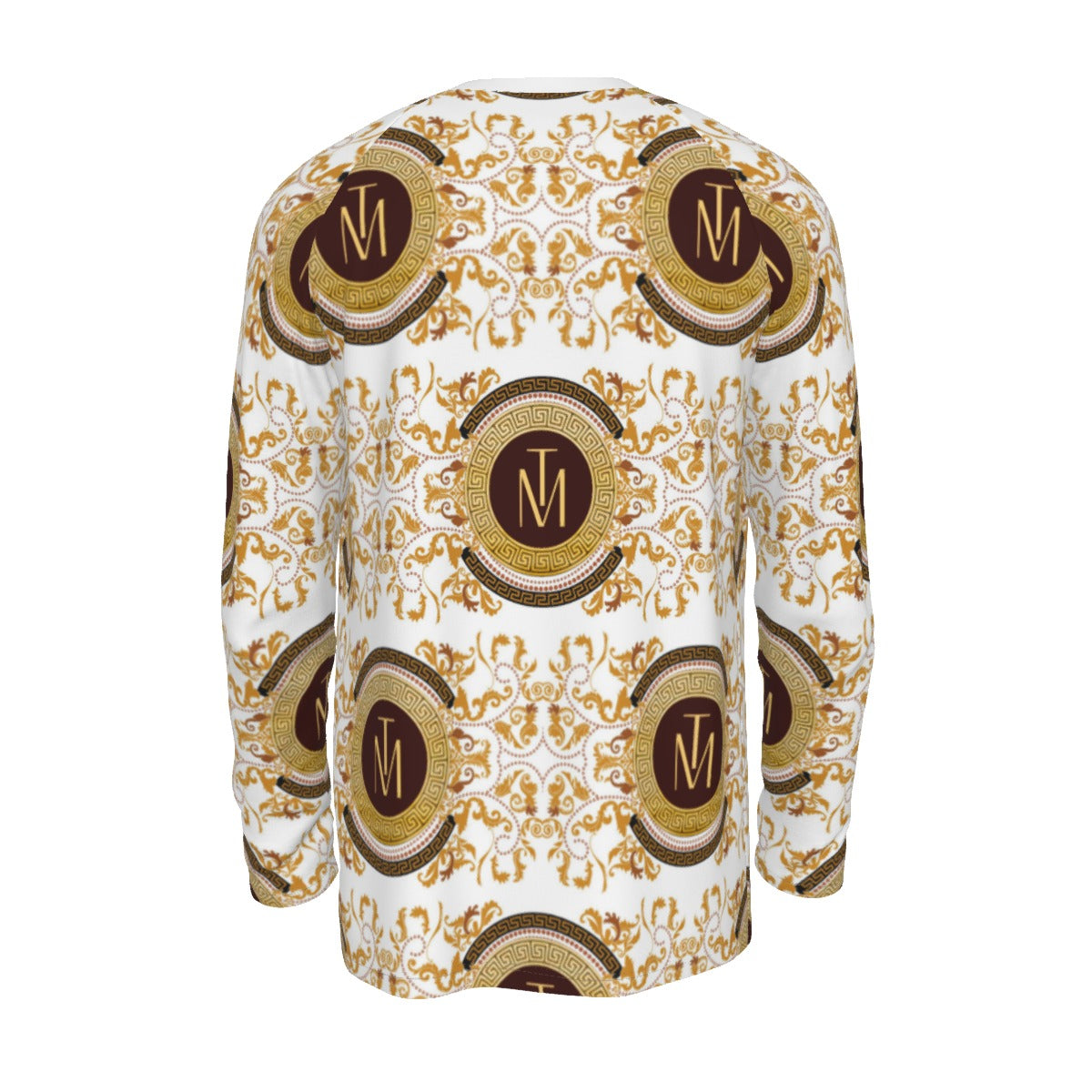 TM Men's Long Sleeve T-shirt (Brown Leaf)  | 190GSM Cotton