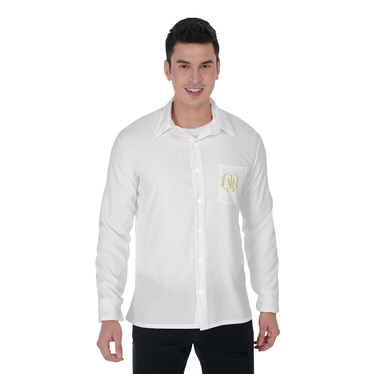 TM Long Sleeve Gold Reef Pocket Logo