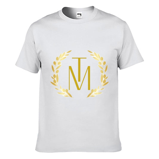 TM Luxury Crew Neck T-shirt GOLD Reef Logo (front & back)