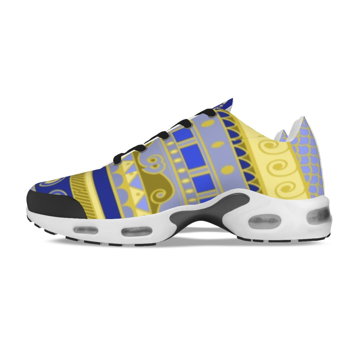 TM Cush Sports Shoes Blue Yello