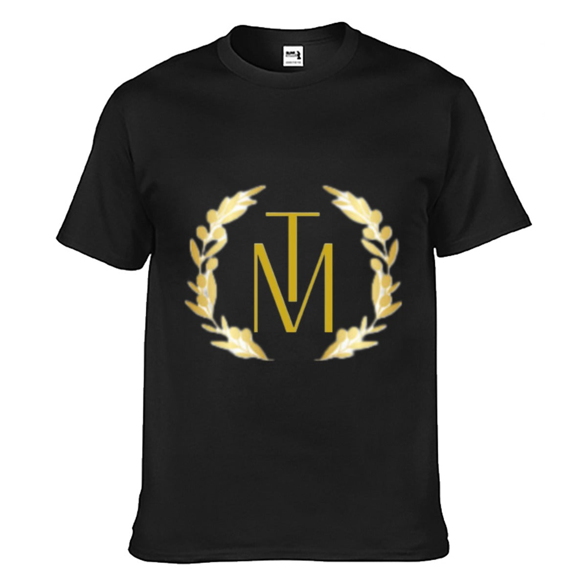 TM Luxury Crew Neck T-shirt GOLD Reef Logo (front & back)