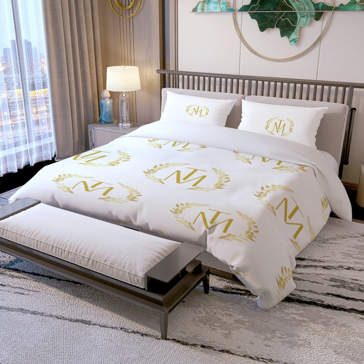 TM Gold Reef Quilt & Pillow Cases Set