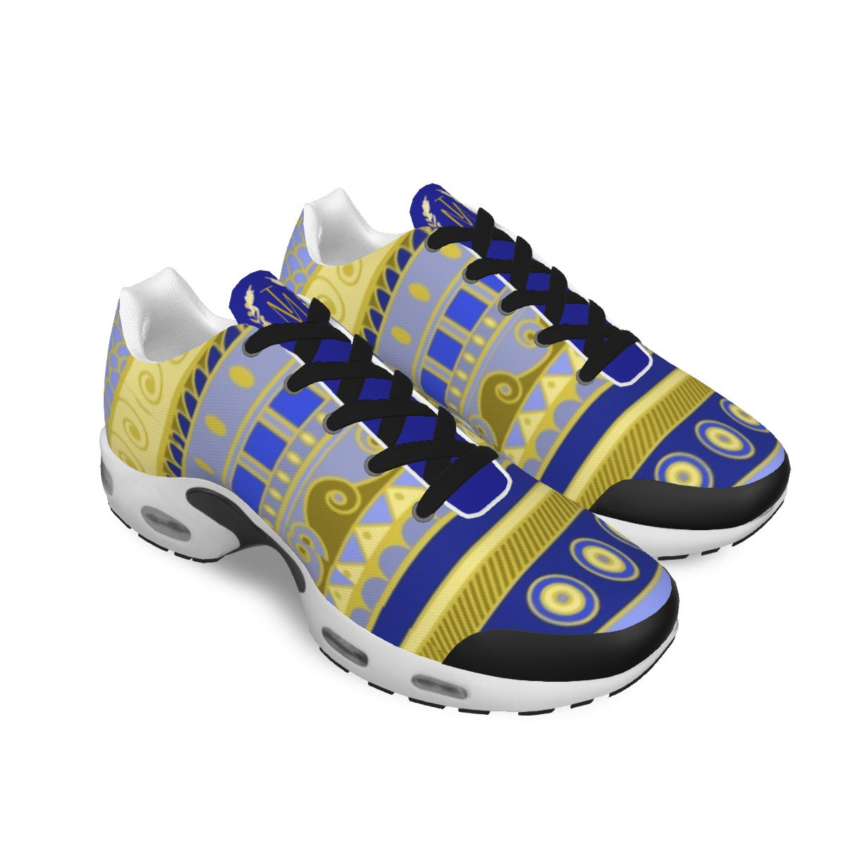 TM Cush Sports Shoes Blue Yello