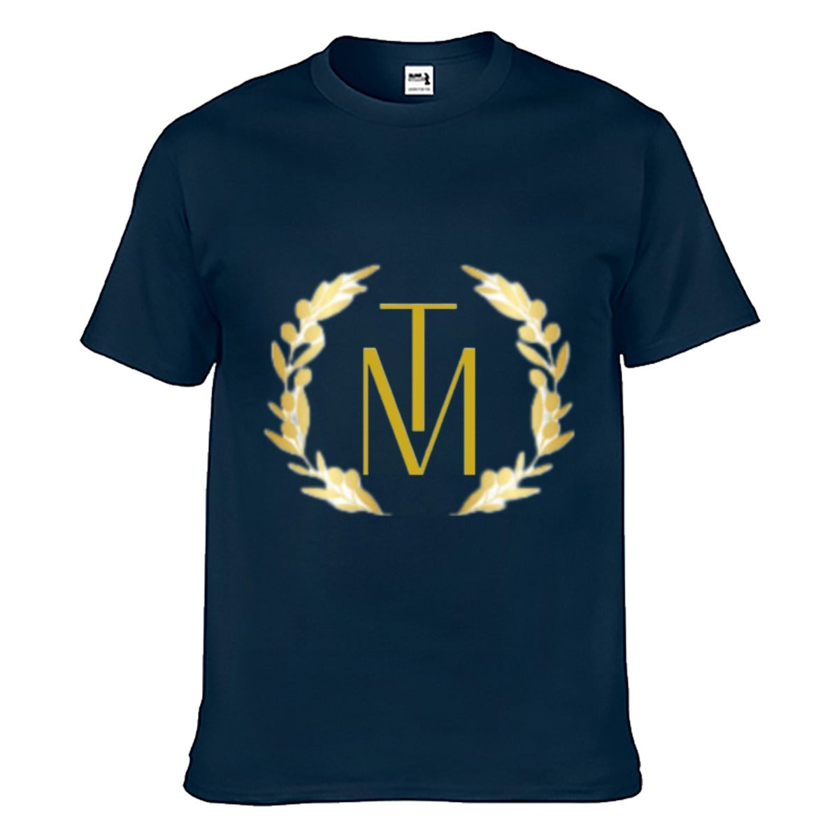 TM Luxury Crew Neck T-shirt GOLD Reef Logo (front & back)