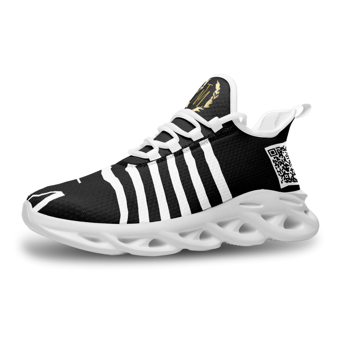 TM "Lightfoot" Zebra Edition Bounce Mesh Knit Sneakers