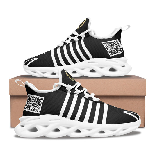 TM "Lightfoot" Zebra Edition Bounce Mesh Knit Sneakers