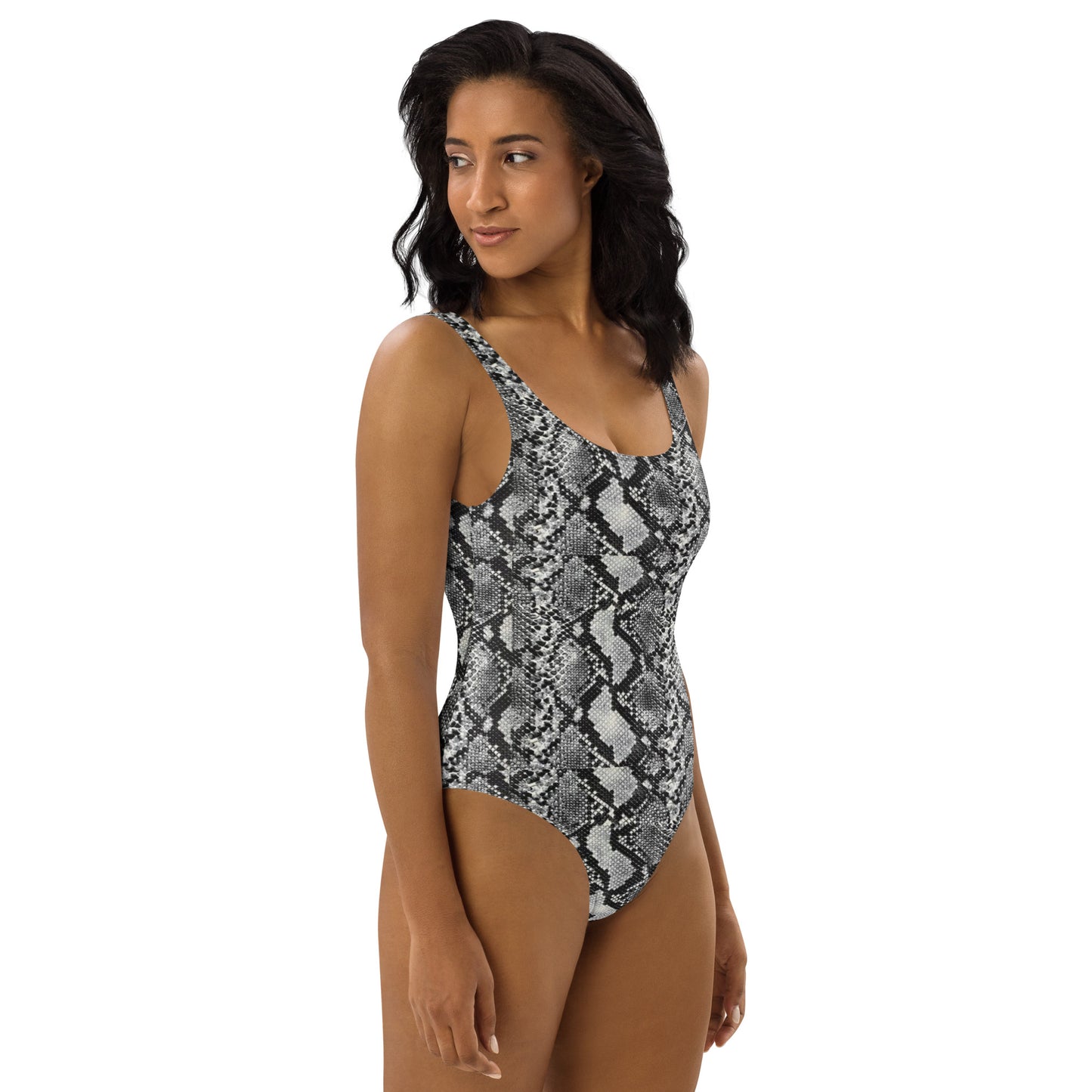 TM Snakeskin One-Piece Swimsuit