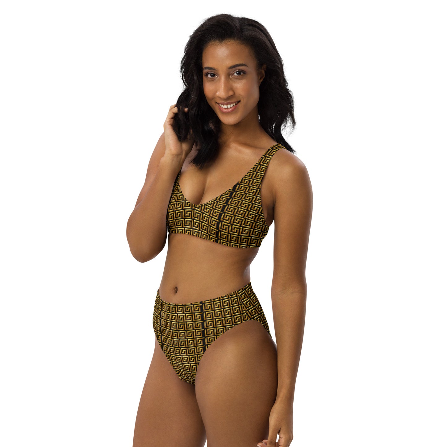 TM Luxury High-waisted bikini (G Stencil)