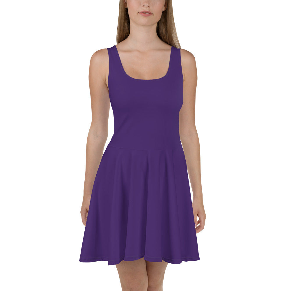 TM Skater Dress Luxury Cocktail Purple