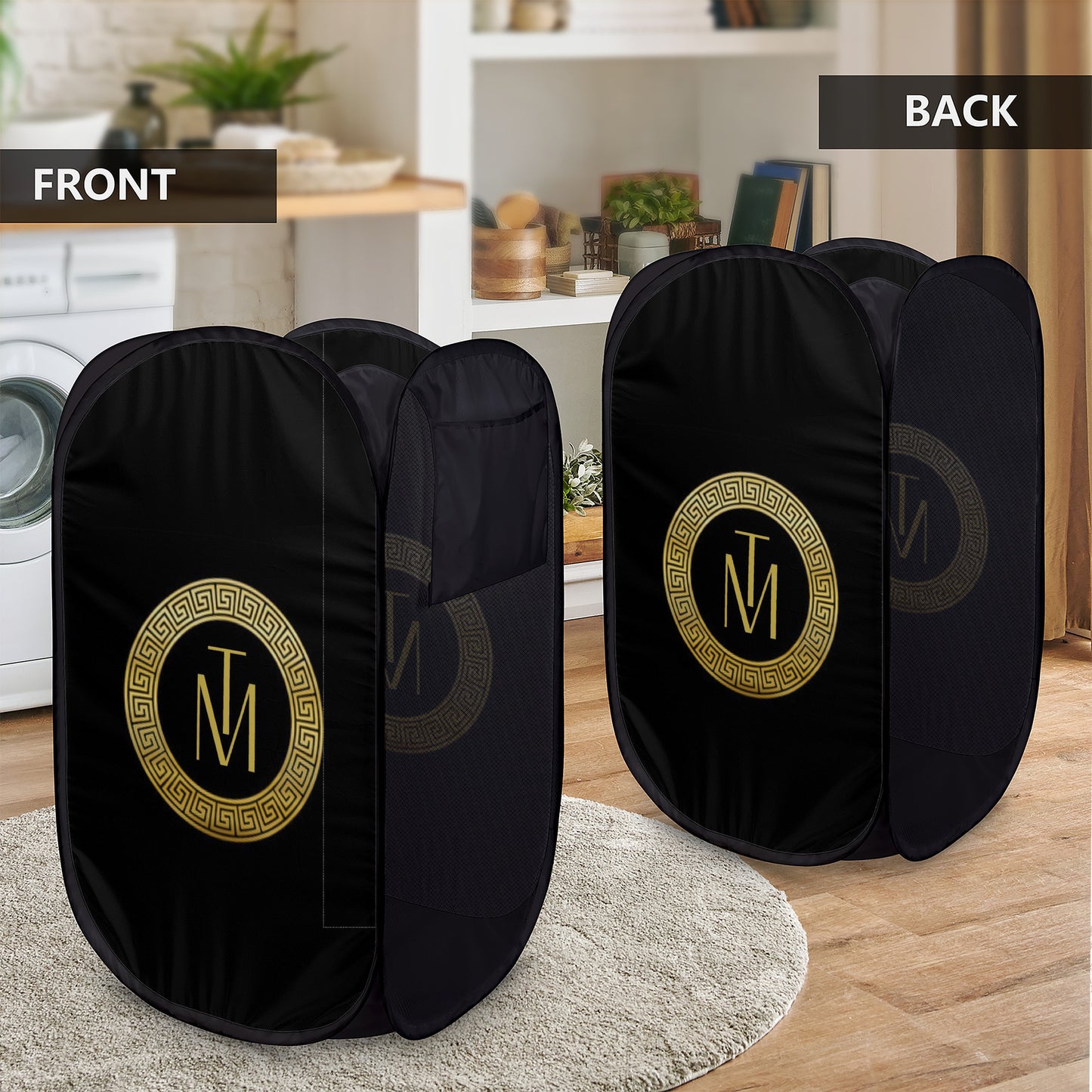 Laundry Hampers Black TM GOLD