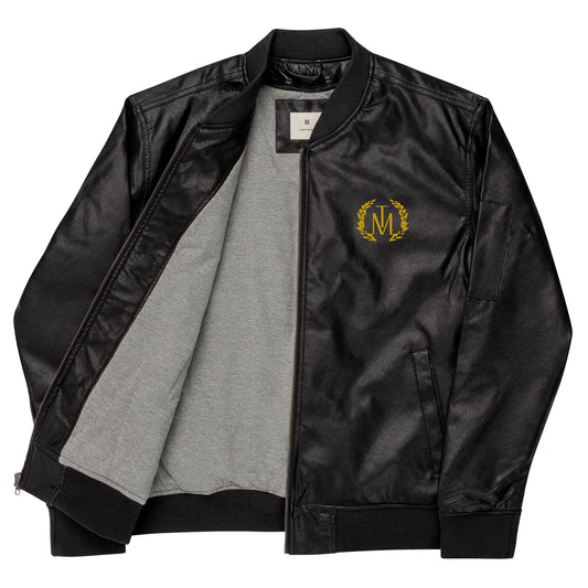 TM Leather Bomber Jacket