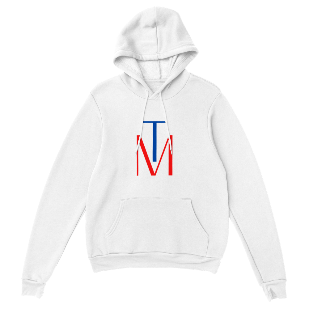 TM Classic Unisex Pullover Hoodie (front & back) Cotton