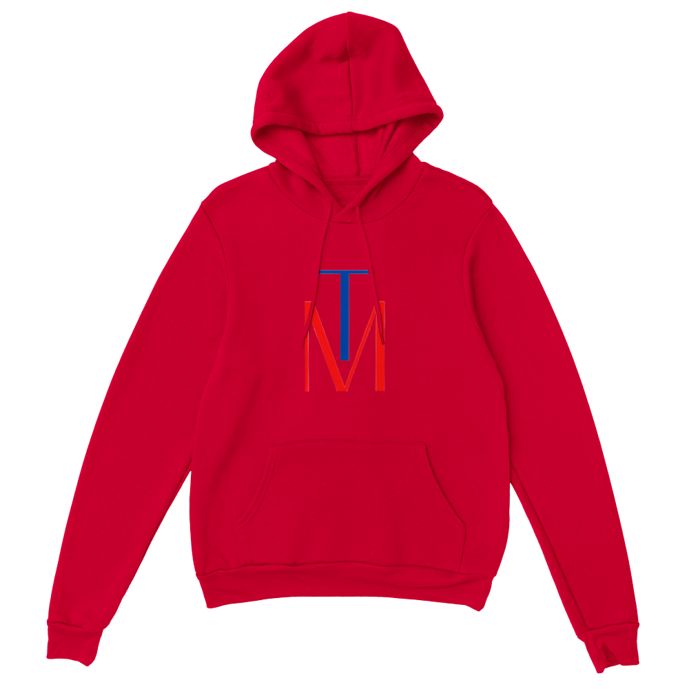 TM Classic Unisex Pullover Hoodie (front & back) Cotton