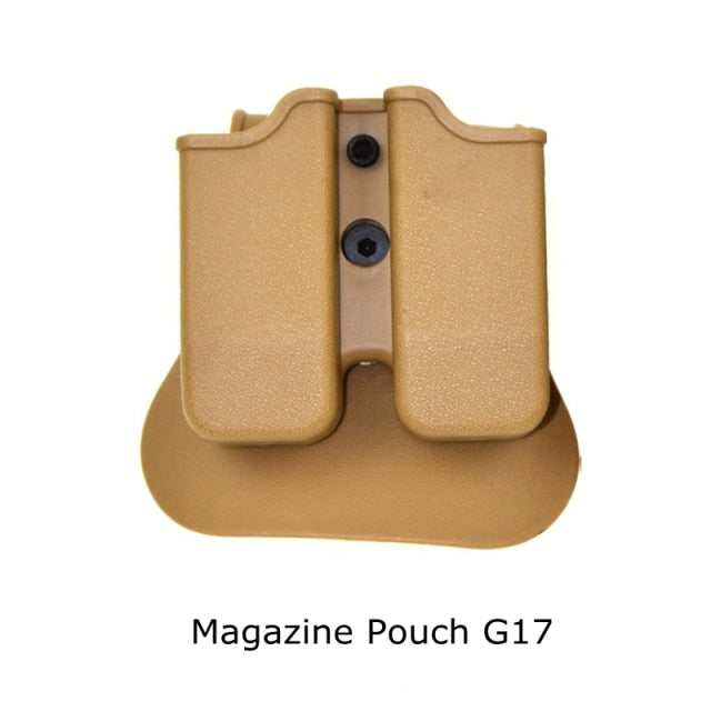 Magazine Double Holder Universal 9mm .40 Mag Holster for Glock 17 Beretta M9 M92 Double Paddle Mag Pouch Holster