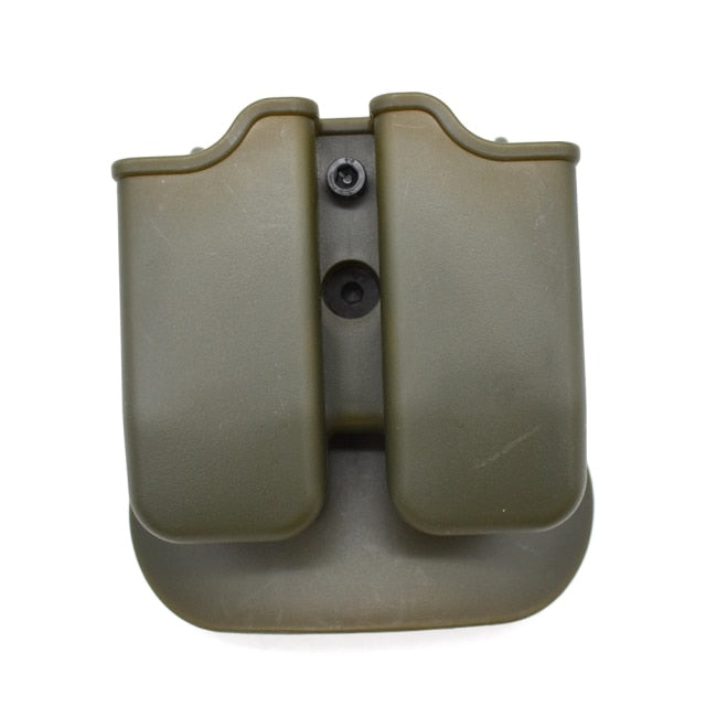 Magazine Double Holder Universal 9mm .40 Mag Holster for Glock 17 Beretta M9 M92 Double Paddle Mag Pouch Holster