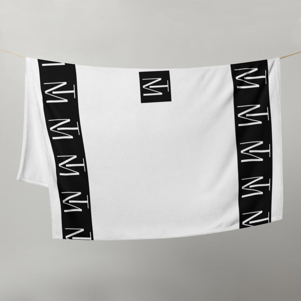 TM Throw Blanket White