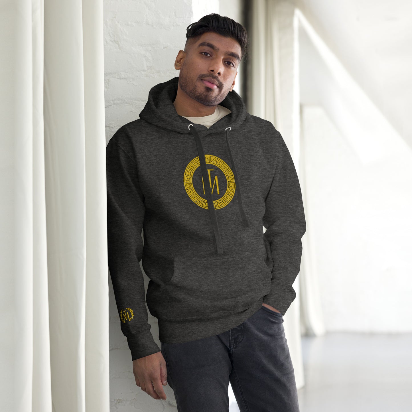 TM Gold Circle Stencil Luxury Unisex Hoodie