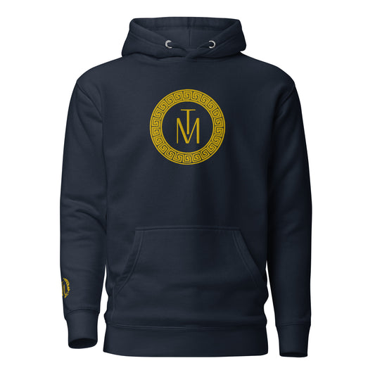 TM Gold Circle Stencil Luxury Unisex Hoodie