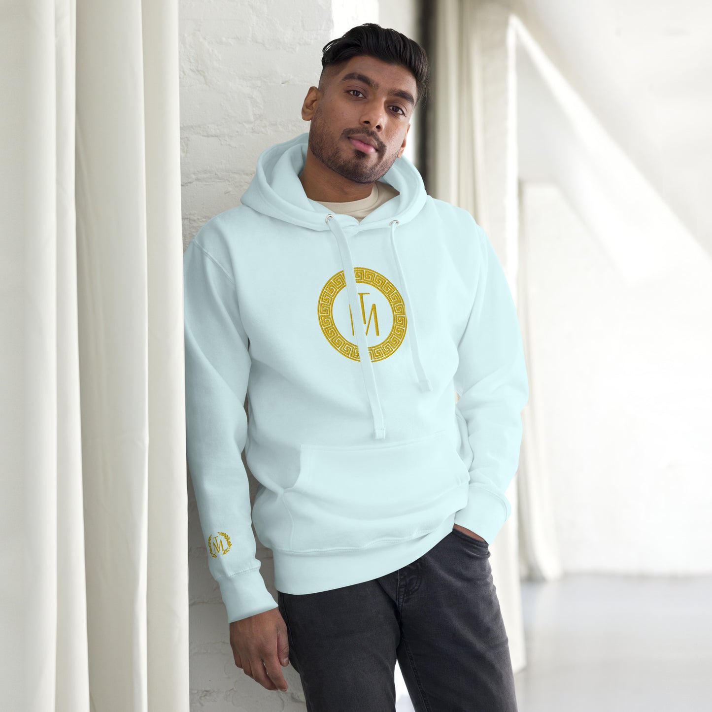 TM Gold Circle Stencil Luxury Unisex Hoodie