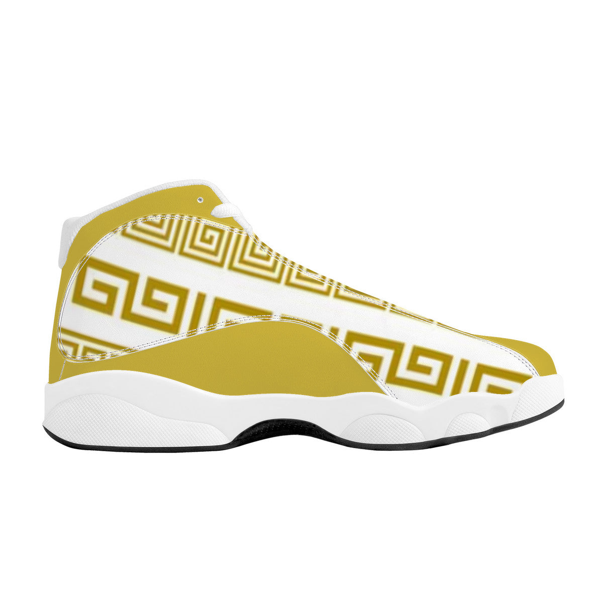 TM Luxury Greca Stencil White Sneakers (J-Edition)